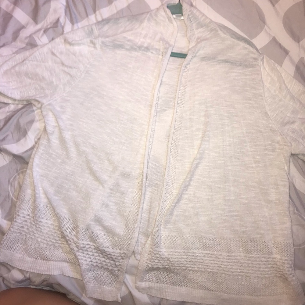 white sweater!